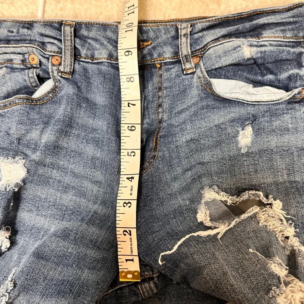 Aeropostale‎ Womens Skinny Distressed Ripped Jeans Medium Wash 28x30